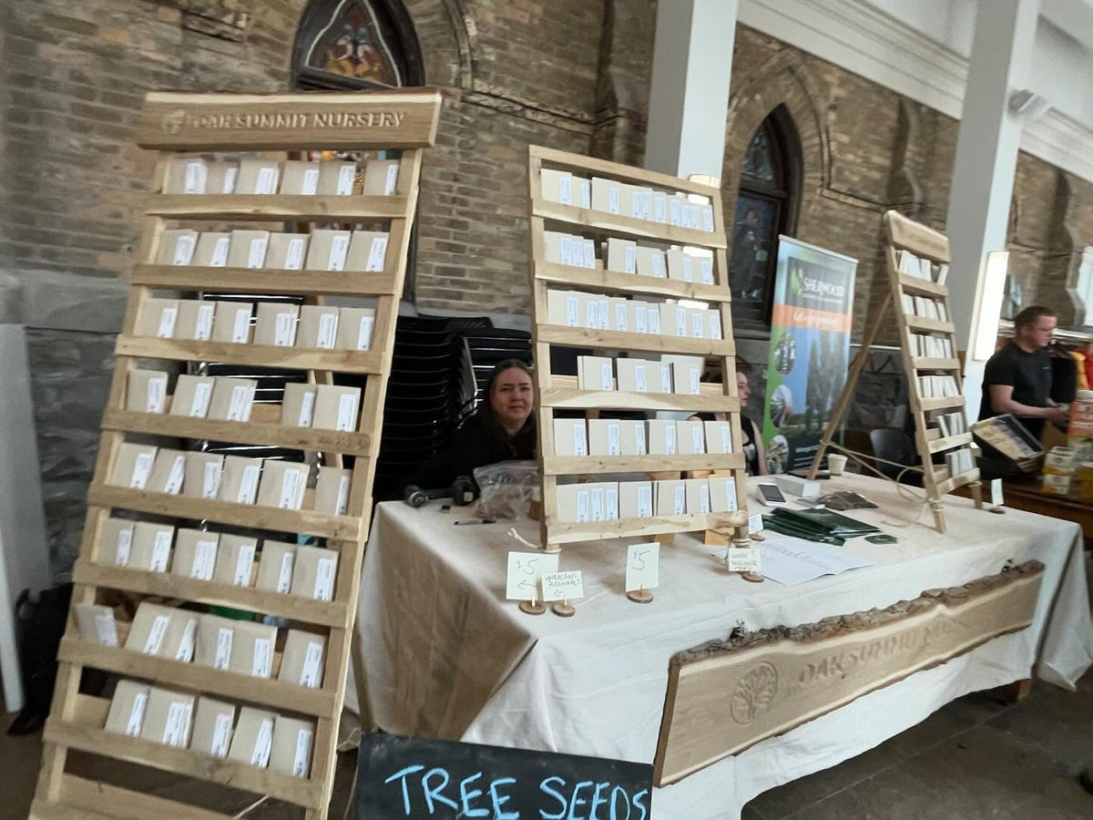 booth at seedy saturday Regina, SK today - thanks to everyone who came out
