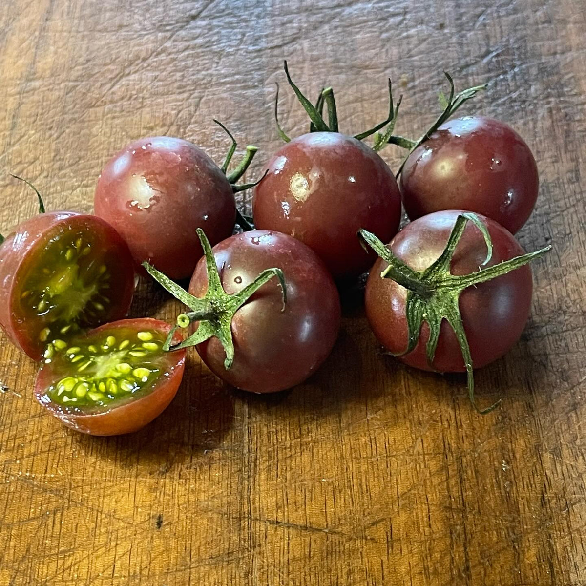 carbon, chocolate cherry, garden peach, image 2 of 3