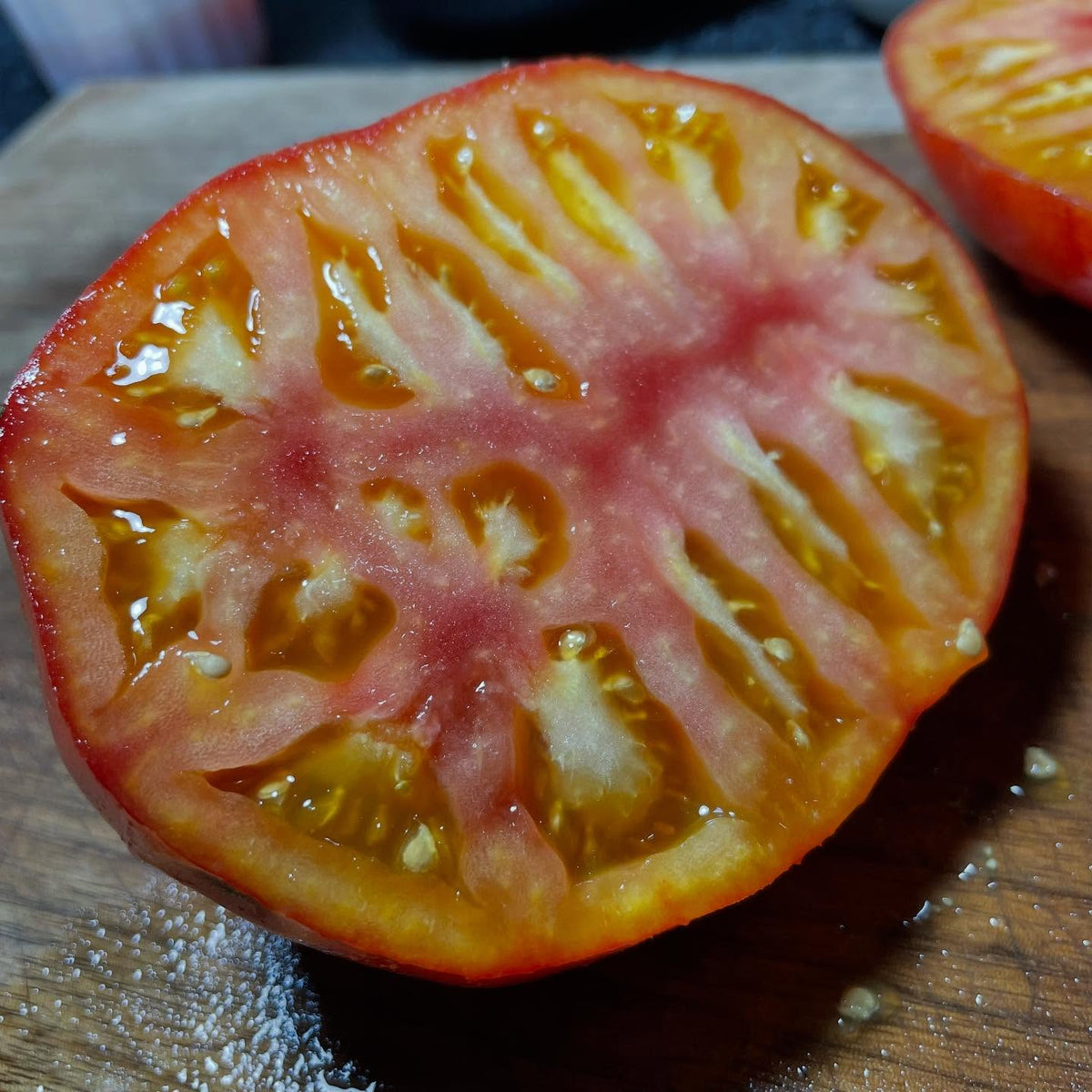 couple of large bicolour tomatoes, northern lights, and last ones are pineapple, image 1 of 4