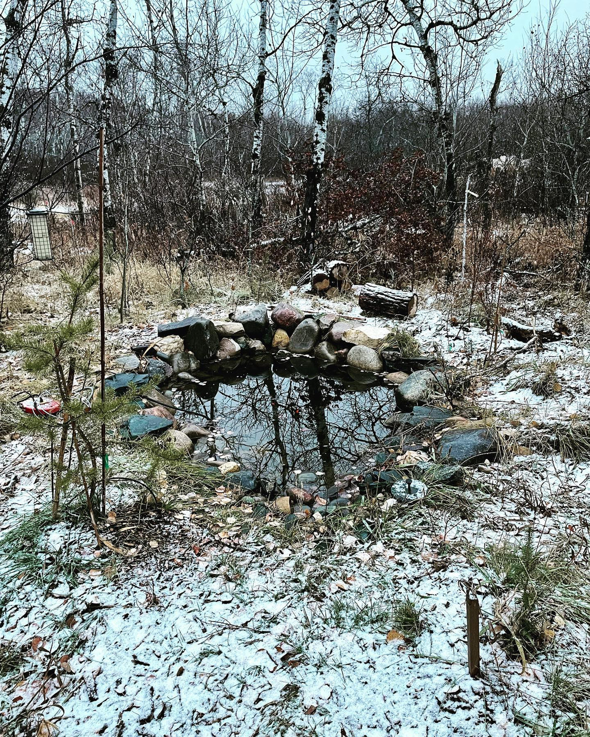 first snow today