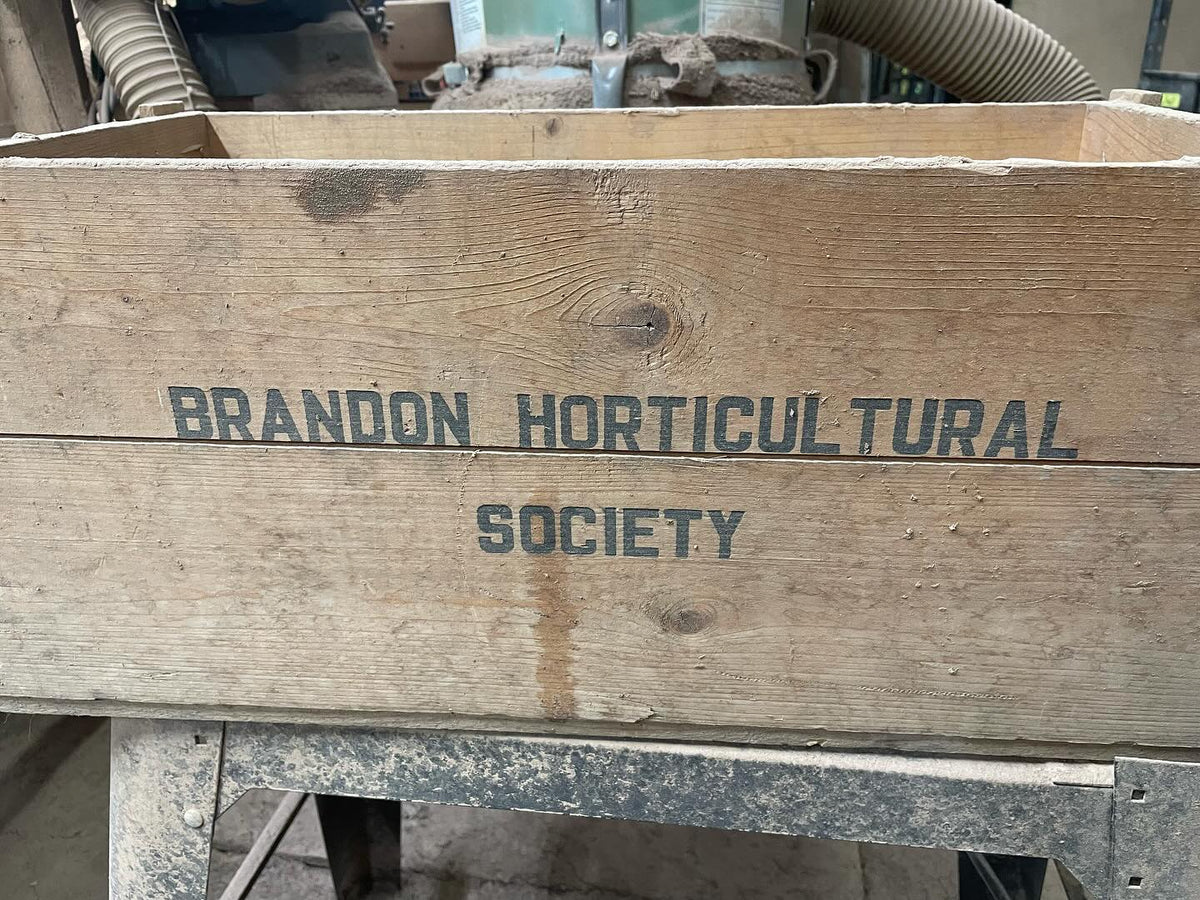 have this old crate for a local Manitoba gardening society from, image 1 of 3