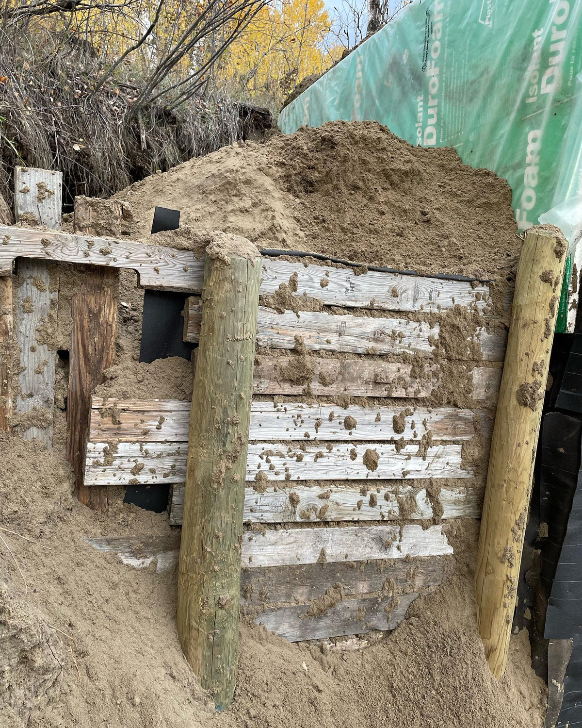 hillside root cellar is progressing, just more backfilling, image 3 of 3
