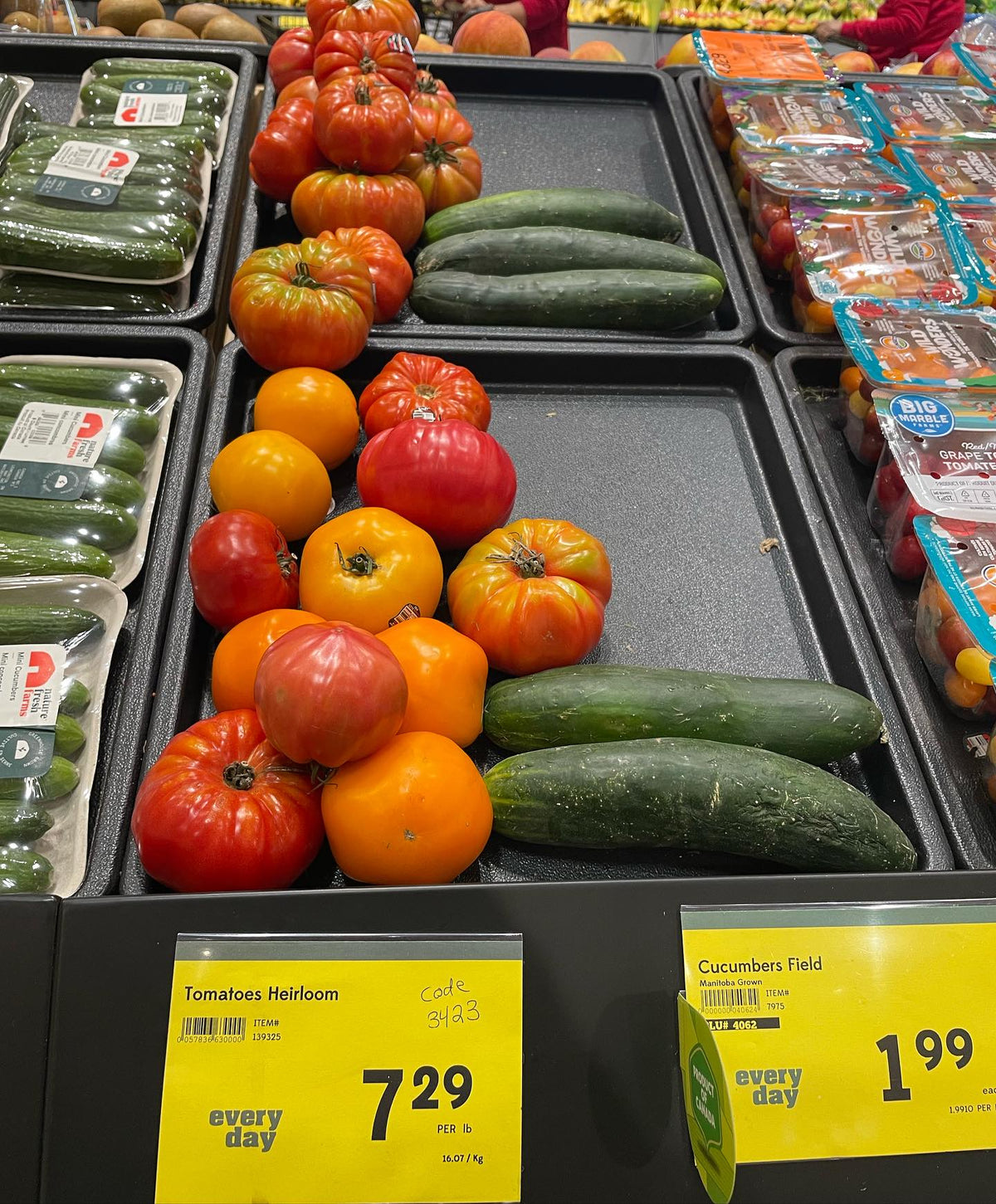 how are heirloom tomatoes in season the most expensive thing in the whole produce section at safeway