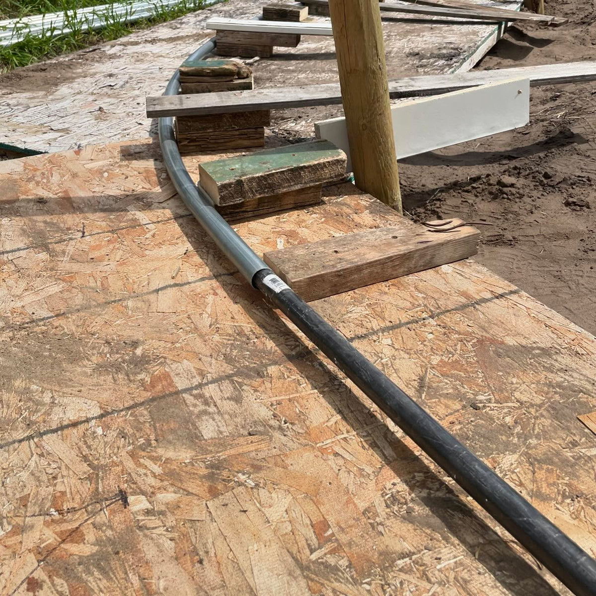 making greenhouse hoops, image 2 of 4