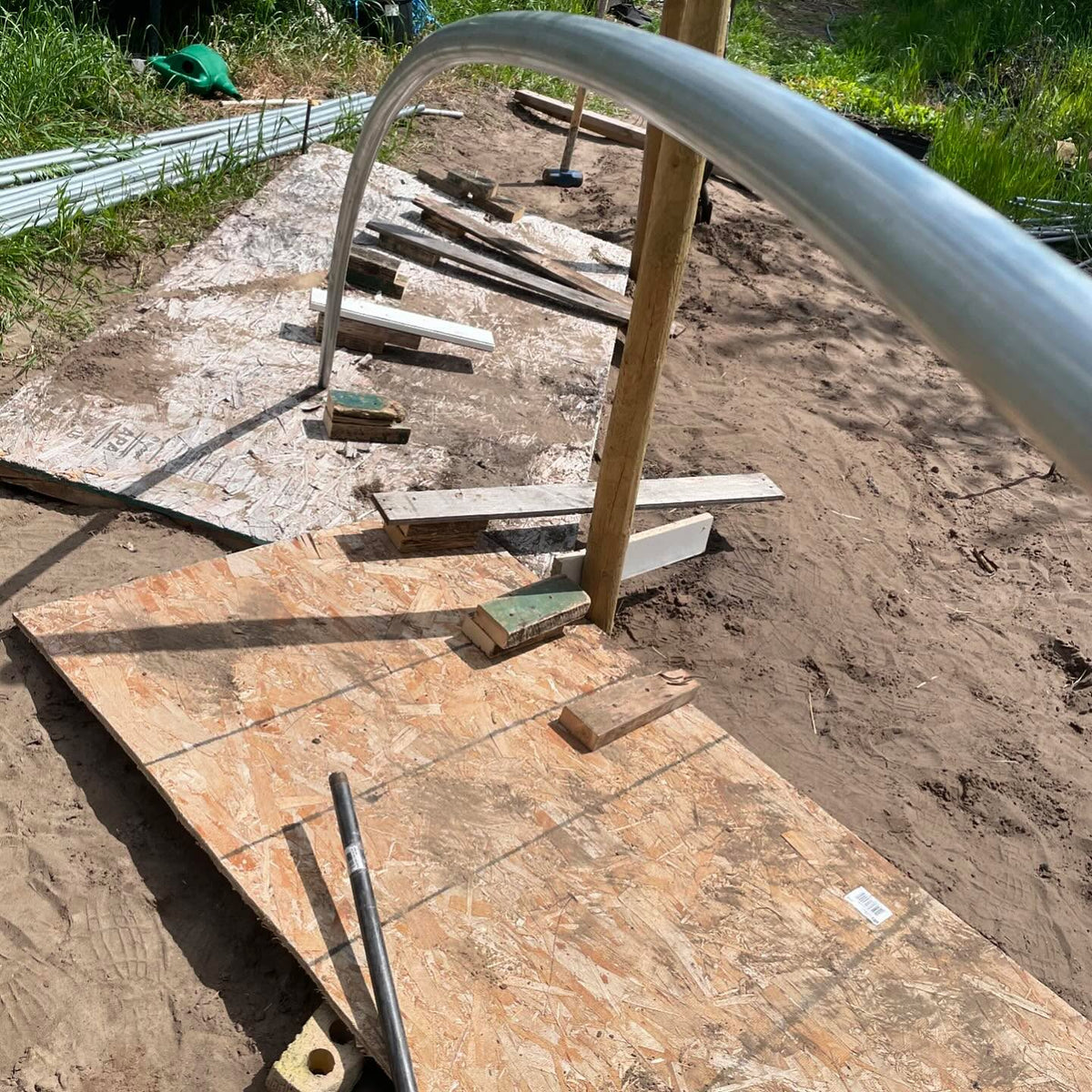 making greenhouse hoops, image 4 of 4