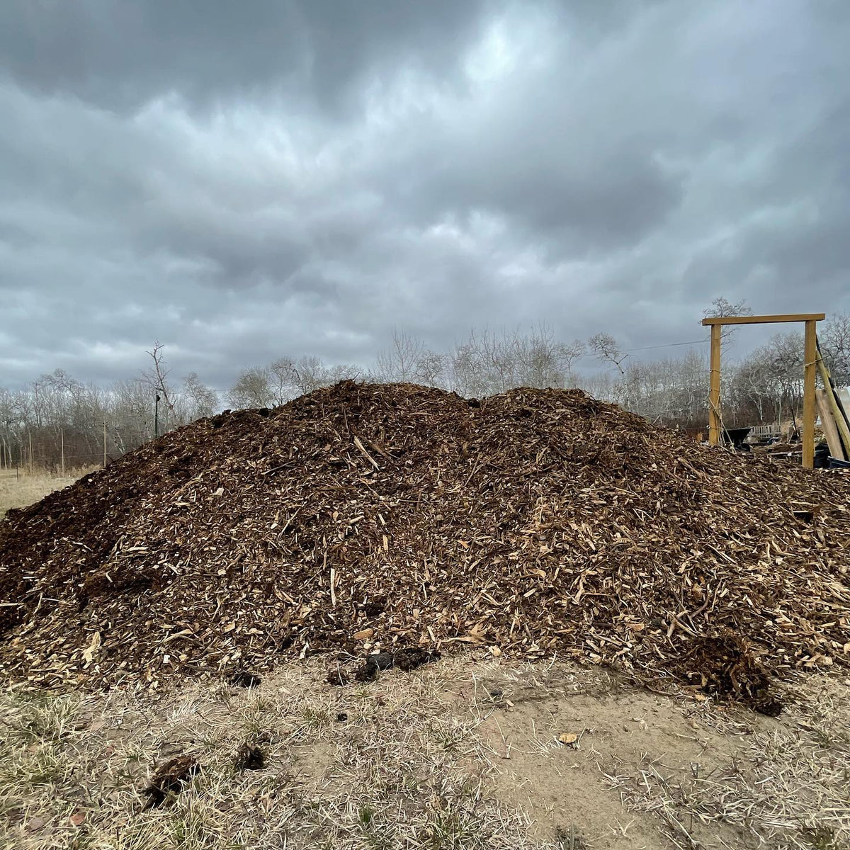 spring order of woodchips delivered