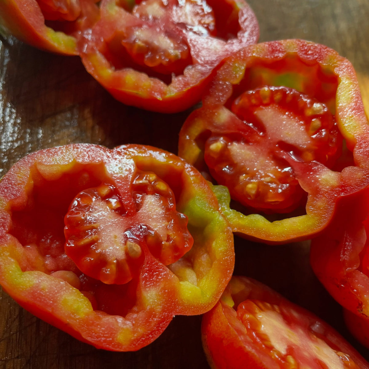 Striped Cavern tomato seed cavity, image 4 of 5