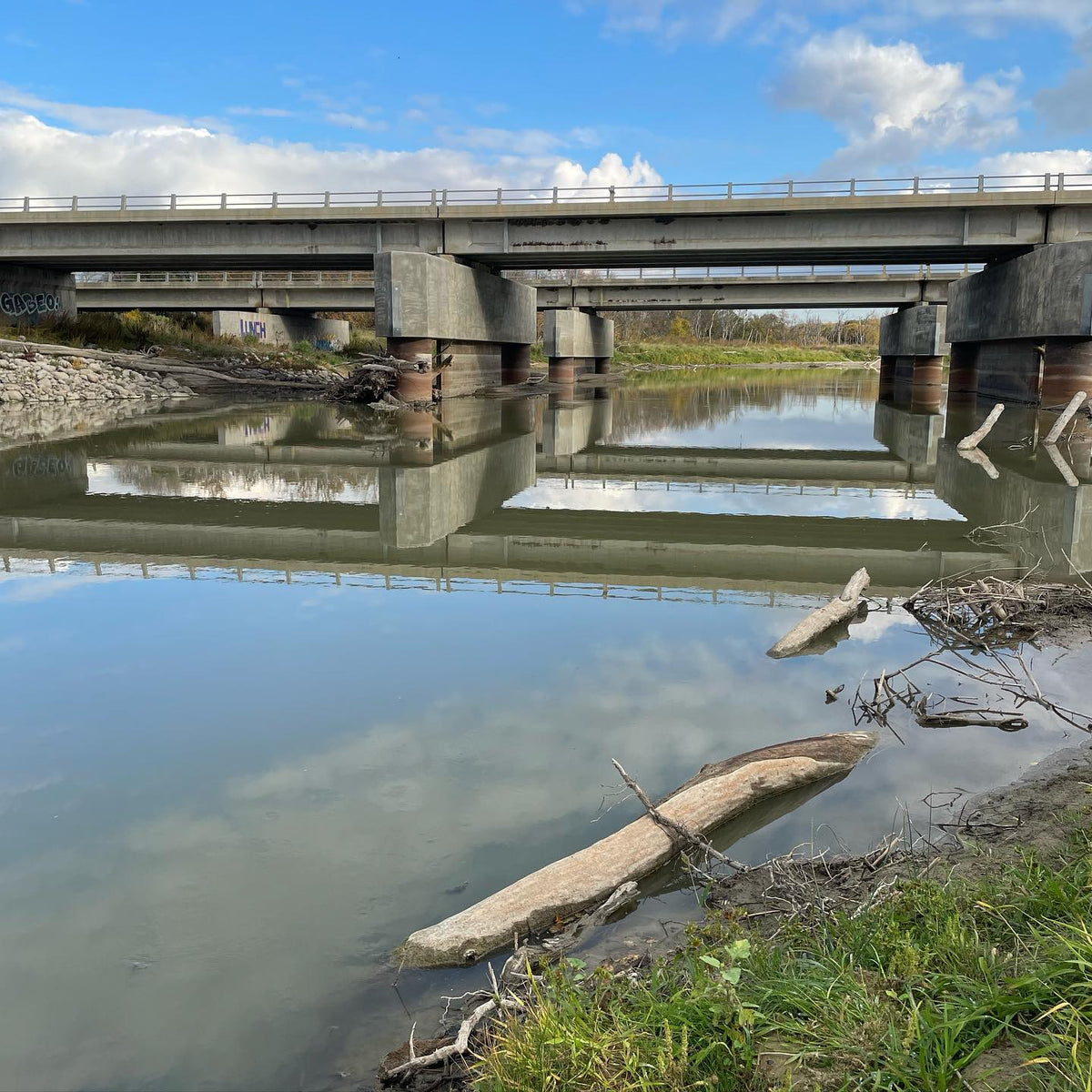 the assiniboine river is super low this fall
