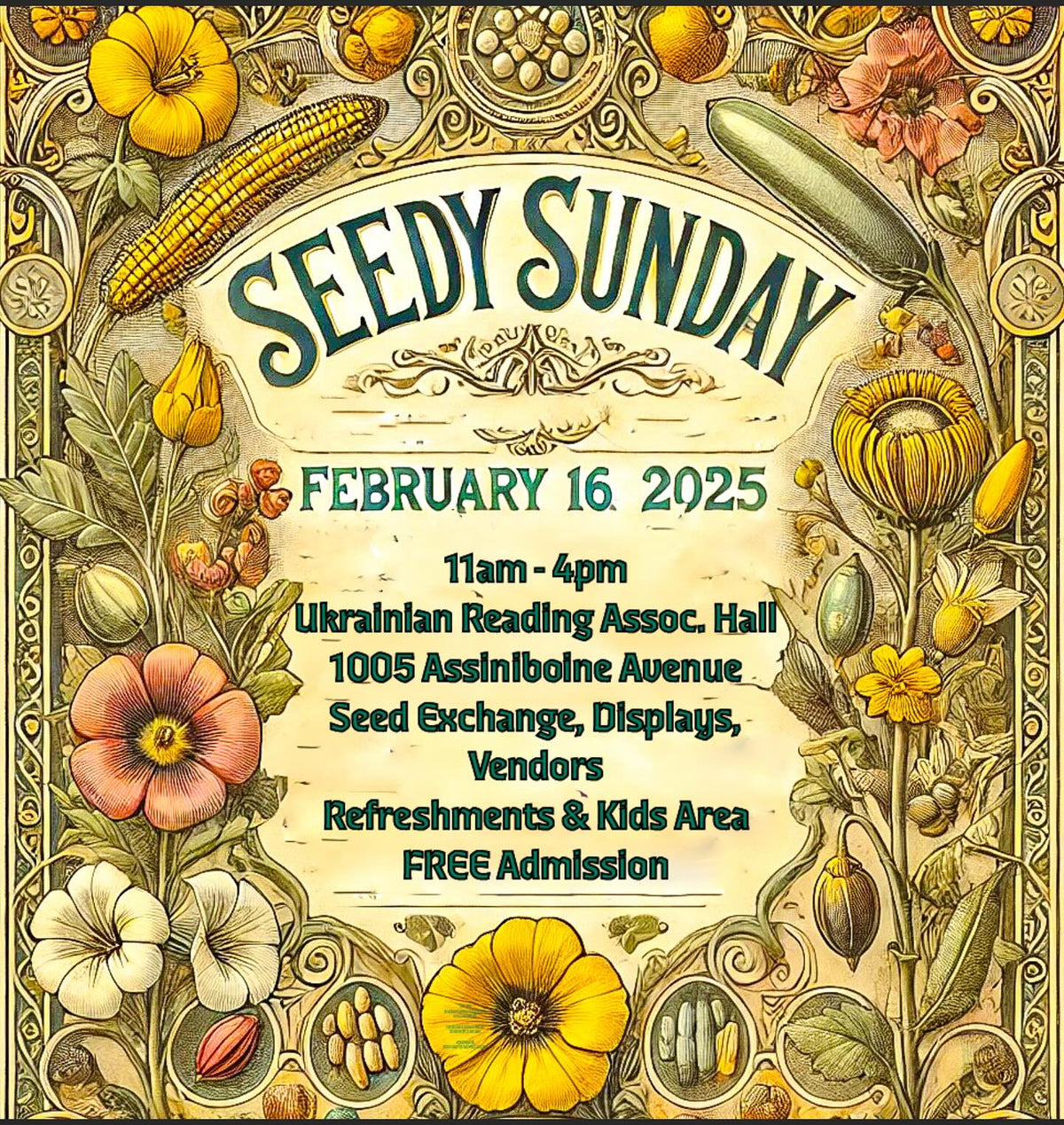 we'll be at Brandon Manitoba Seedy Sunday in a couple of weeks, for anyone local who wants to get seeds, tubers or scion